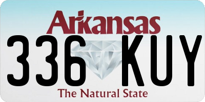 AR license plate 336KUY