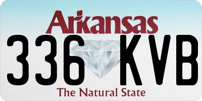 AR license plate 336KVB