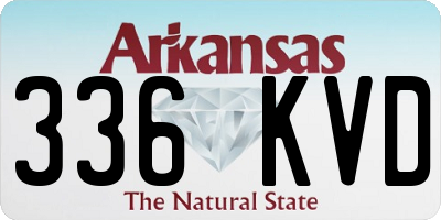AR license plate 336KVD