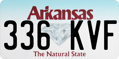AR license plate 336KVF
