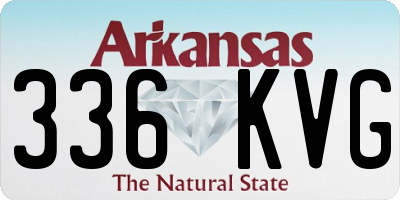 AR license plate 336KVG