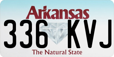 AR license plate 336KVJ