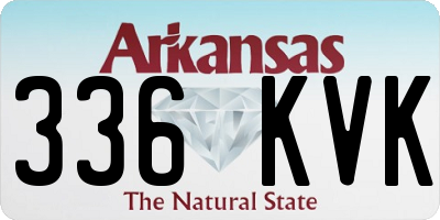 AR license plate 336KVK