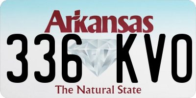 AR license plate 336KVO