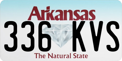 AR license plate 336KVS