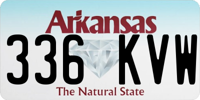 AR license plate 336KVW