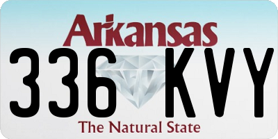 AR license plate 336KVY
