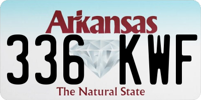 AR license plate 336KWF