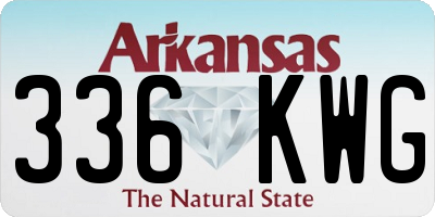 AR license plate 336KWG