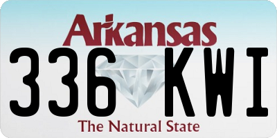 AR license plate 336KWI