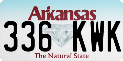 AR license plate 336KWK