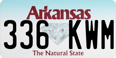 AR license plate 336KWM