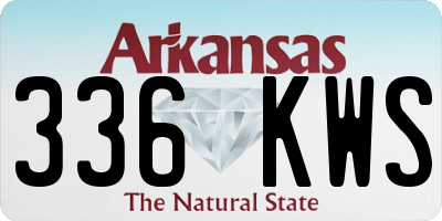 AR license plate 336KWS