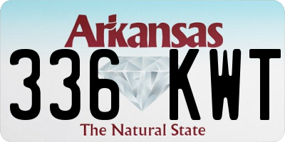 AR license plate 336KWT