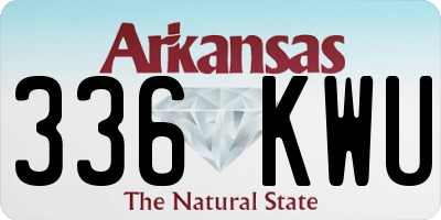 AR license plate 336KWU