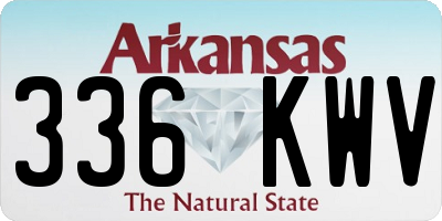 AR license plate 336KWV