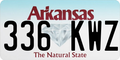 AR license plate 336KWZ