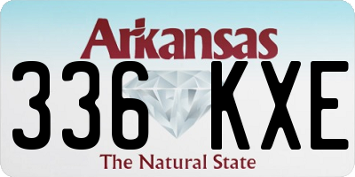 AR license plate 336KXE