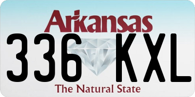 AR license plate 336KXL
