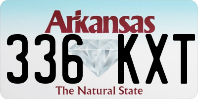 AR license plate 336KXT