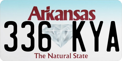AR license plate 336KYA