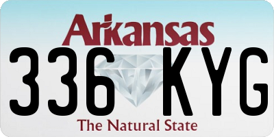 AR license plate 336KYG