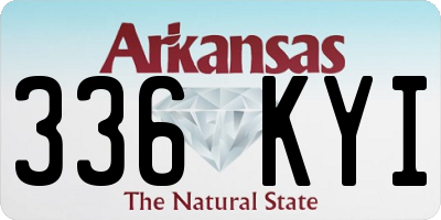 AR license plate 336KYI