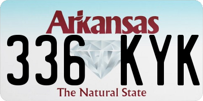 AR license plate 336KYK