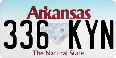 AR license plate 336KYN