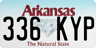 AR license plate 336KYP