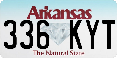 AR license plate 336KYT