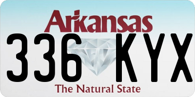 AR license plate 336KYX