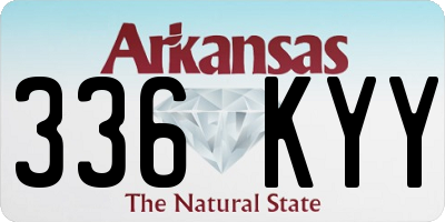 AR license plate 336KYY