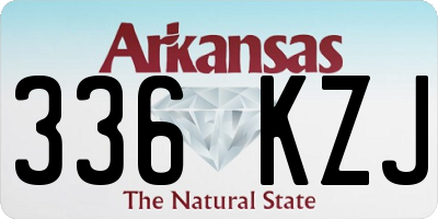 AR license plate 336KZJ