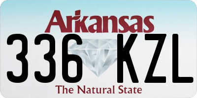 AR license plate 336KZL