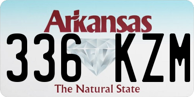AR license plate 336KZM