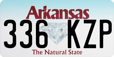 AR license plate 336KZP