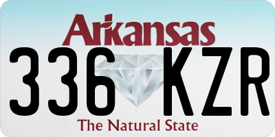AR license plate 336KZR