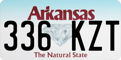AR license plate 336KZT