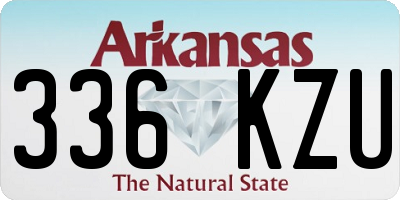 AR license plate 336KZU