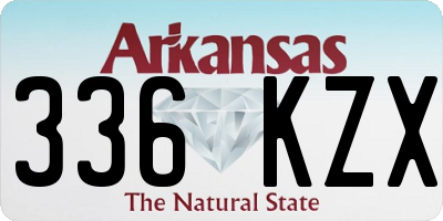 AR license plate 336KZX