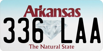 AR license plate 336LAA