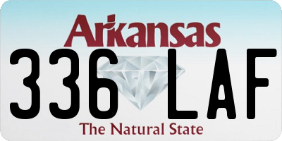 AR license plate 336LAF