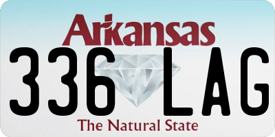 AR license plate 336LAG
