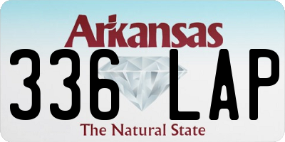 AR license plate 336LAP