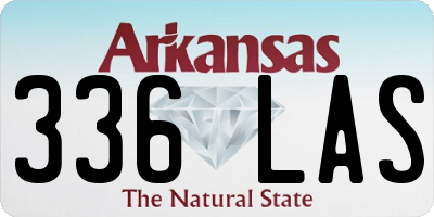 AR license plate 336LAS