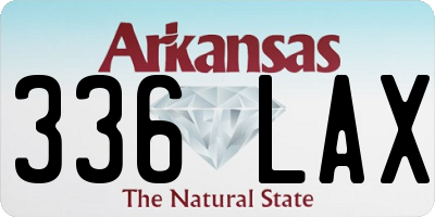 AR license plate 336LAX
