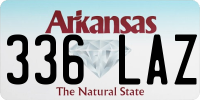 AR license plate 336LAZ