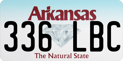AR license plate 336LBC