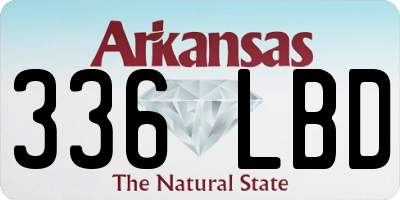 AR license plate 336LBD